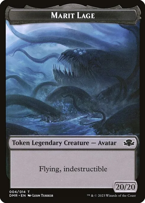 Marit Lage Token (B 20/20) // Goblin Token (R 1/1)