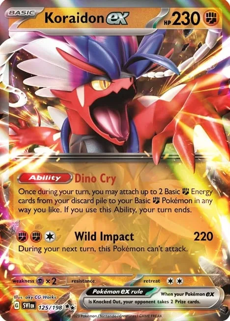 Koraidon ex [Dino Cry | Wild Impact]