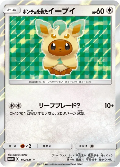 Poncho-wearing Eevee [Leaf Blade?]