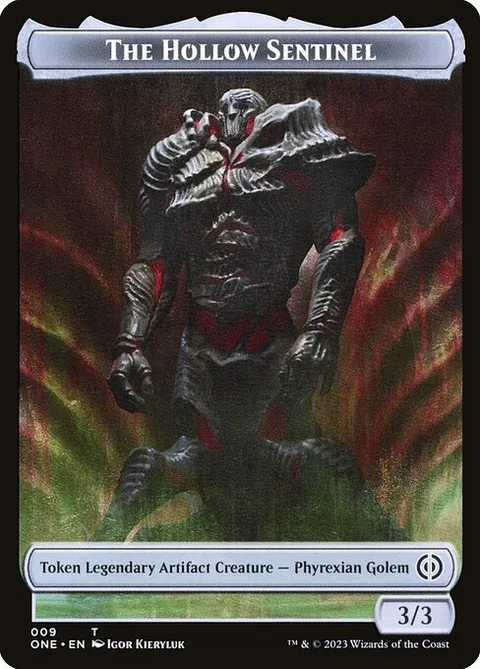 The Hollow Sentinel Token (A 3/3) // Phyrexian Mite Token (A 1/1)