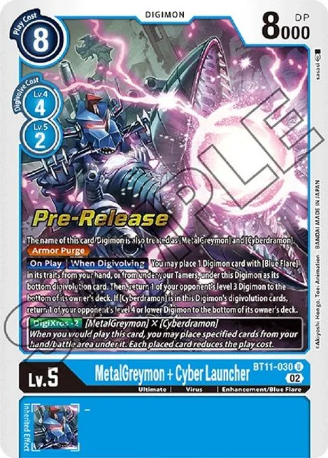 MetalGreymon + Cyber Launcher (BT11-030)