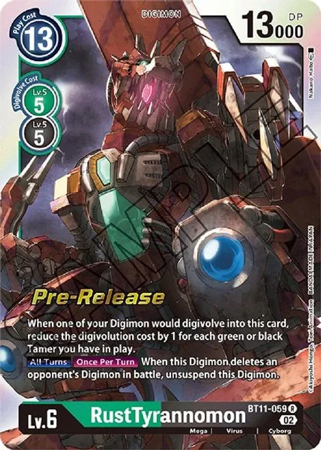 RustTyrannomon (BT11-059)
