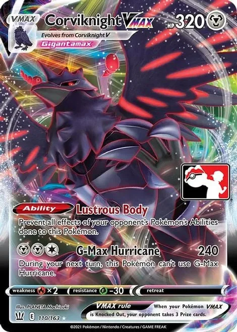 Corviknight VMAX [Lustrous Body | G-Max Hurricane]