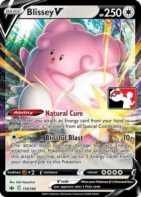 Blissey V [Natural Cure | Blissful Blast]