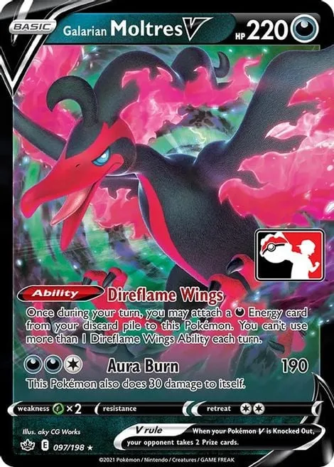 Galarian Moltres V [Direflame Wings | Aura Burn]