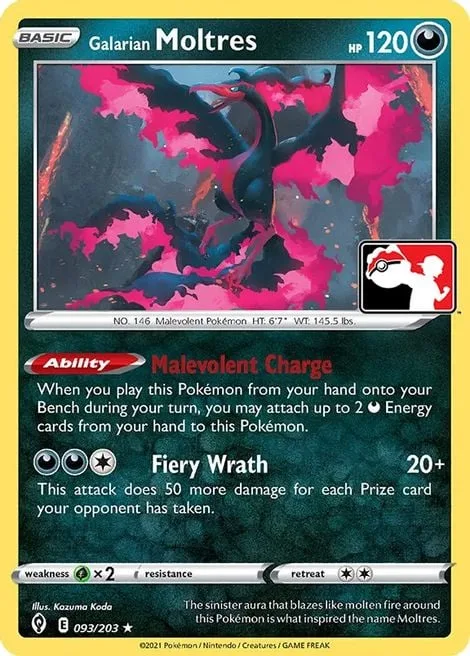 Galarian Moltres [Malevolent Charge | Fiery Wrath]