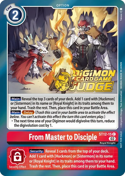 From Master to Disciple (ST12-15)