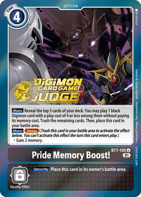 Pride Memory Boost! (BT7-105)