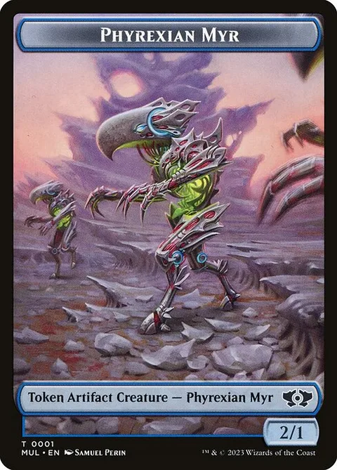 Phyrexian Myr Token (Blue Artifact 2/1)