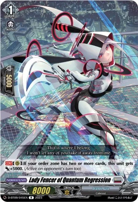 Lady Fencer of Quantum Regression [D Format]