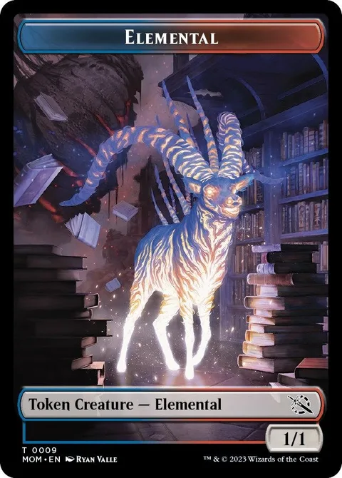 Vampire Token (W 1/1 Lifelink) // Elemental Token (UR 1/1)