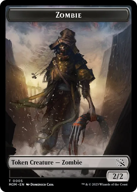Zombie Token (B 2/2) // Elemental Token (UR 1/1)