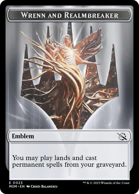 Wrenn and Realmbreaker Emblem // Phyrexian Myr Token (UA 2/1)