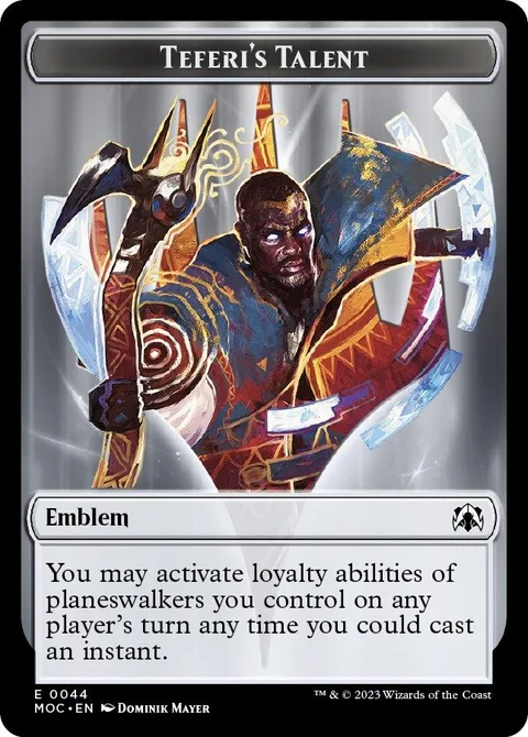 Teferi's Talent Emblem // Phyrexian Myr Token (UA 2/1)