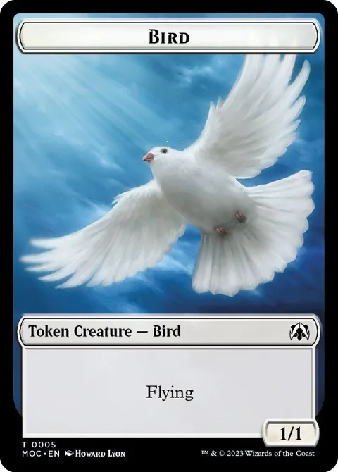 Bird Token (W 1/1) // Kobolds of Kher Keep Token (R 0/1)