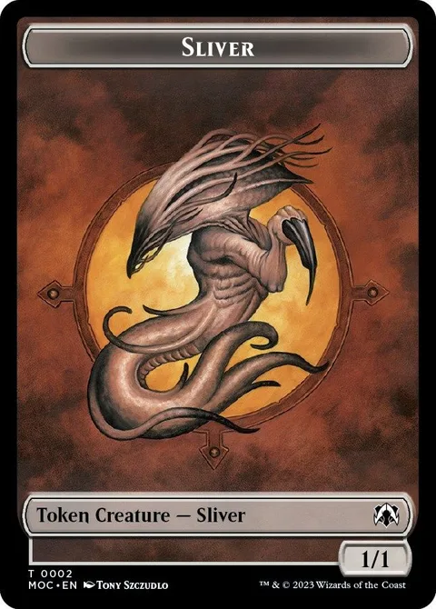 Sliver Token (C 1/1) // Goblin Token (R 1/1)