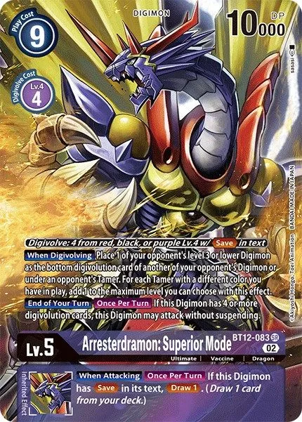 Arresterdramon: Superior Mode (BT12-083)