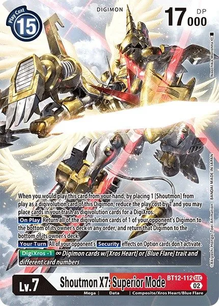 Shoutmon X7: Superior Mode (BT12-112)