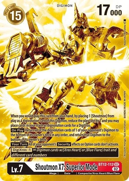 Shoutmon X7: Superior Mode (BT12-112)