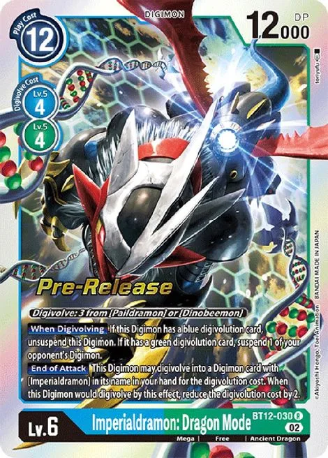 Imperialdramon: Dragon Mode (BT12-030)