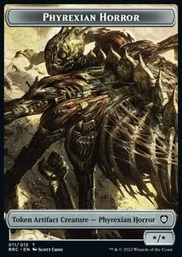 Phyrexian Horror Token (A */*) // Servo Token (A 1/1)