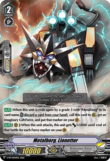 Metalborg, Lionetter [V Format]