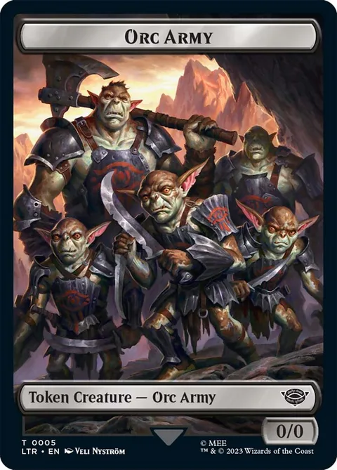 Orc Army Token (Black 0/0)