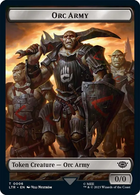 Orc Army Token (Black 0/0)