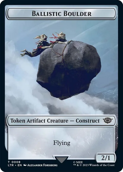 Ballistic Boulder Token (Artifact 2/1)