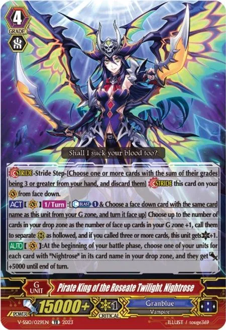 Pirate King of the Roseate Twilight, Nightrose [V Format]