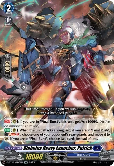 Diabolos Heavy Launcher, Patrick [D Format]