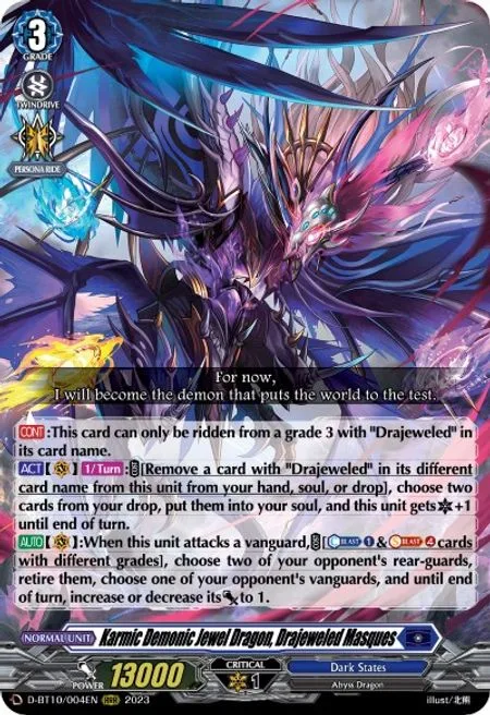 Karmic Demonic Jewel Dragon, Drajeweled Masques [D Format]