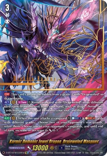 Karmic Demonic Jewel Dragon, Drajeweled Masques [D Format]