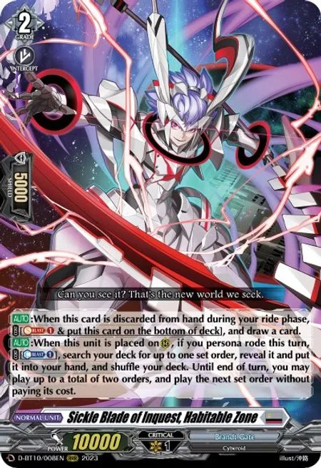 Sickle Blade of Inquest, Habitable Zone [D Format]