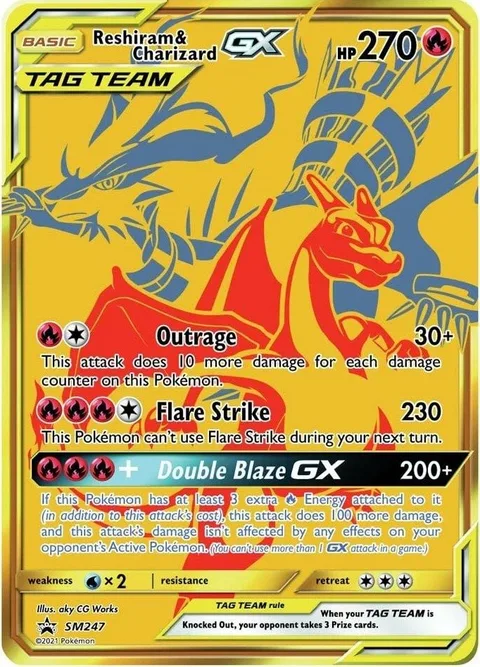 Reshiram & Charizard GX [Outrage | Flare Strike | Double Blaze GX]