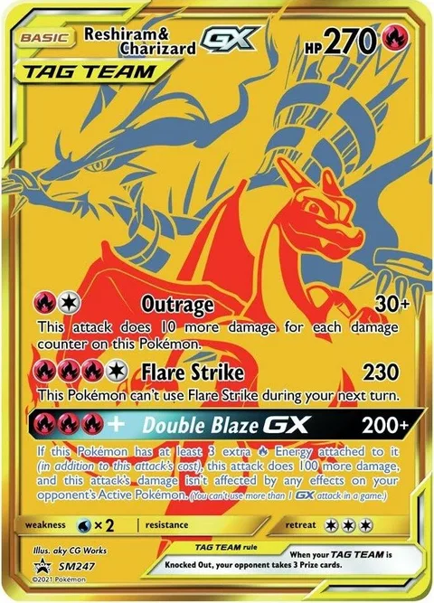 Reshiram & Charizard GX [Outrage | Flare Strike | Double Blaze GX]