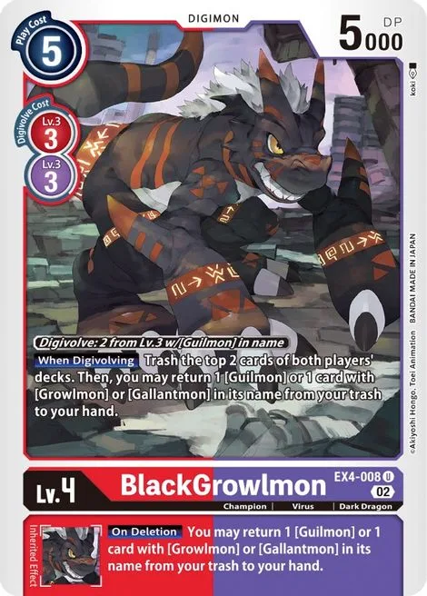 BlackGrowlmon (EX4-008)