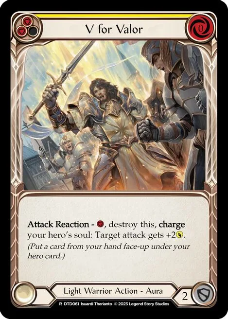 V for Valor (Yellow)