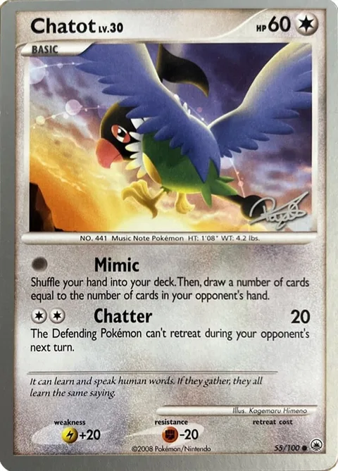 Chatot Lv.30 [Mimic | Chatter]
