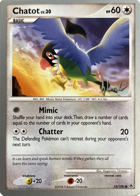 Chatot Lv.30 [Mimic | Chatter]