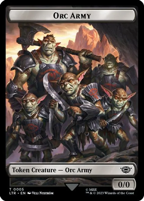 Orc Army Token (B 0/0) // Food Token