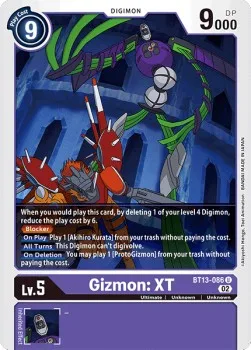 Gizmon: XT (BT13-086)