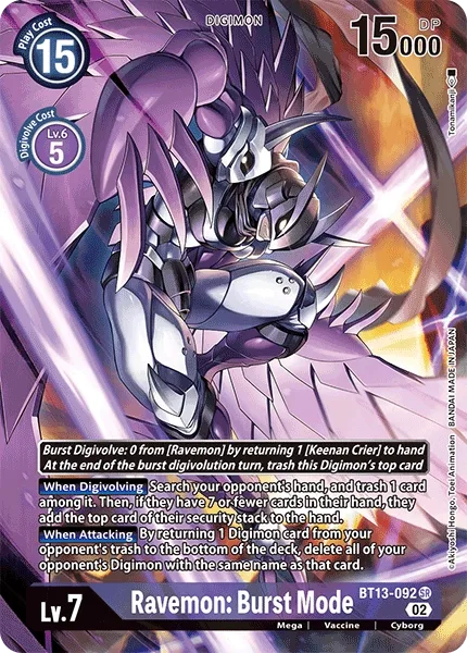 Ravemon: Burst Mode (BT13-092)