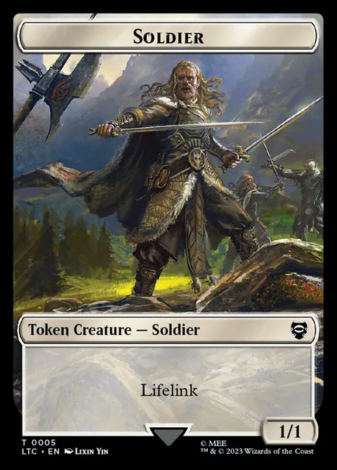 Soldier Token (W 1/1 Lifelink) // Food Token