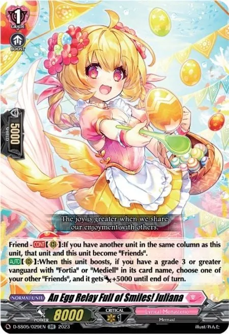 An Egg Relay Full of Smiles! Juliana [D-Format]