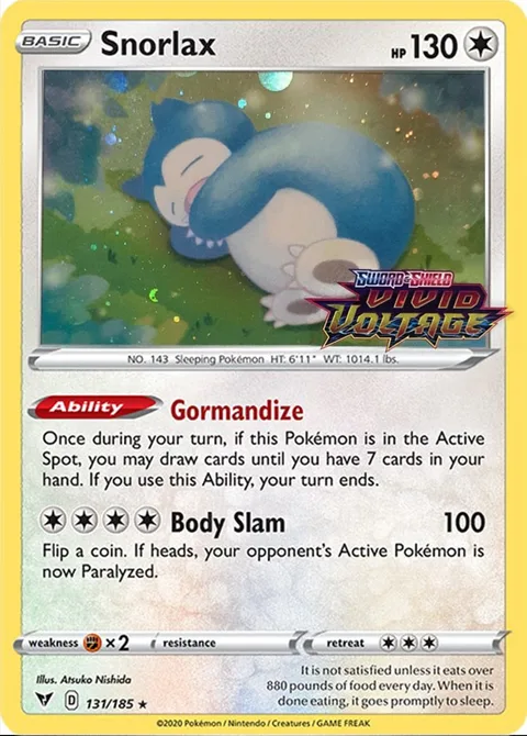 Snorlax [Gormandize | Body Slam]