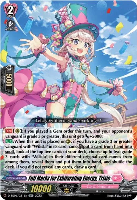 Full Marks for Exhilarating Energy, Trixie [D-Format]