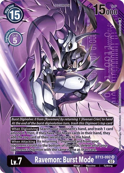 Ravemon: Burst Mode (BT13-092)