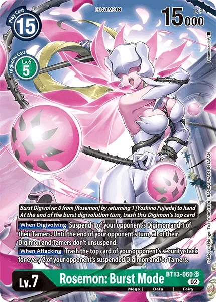 Rosemon: Burst Mode (BT13-060)