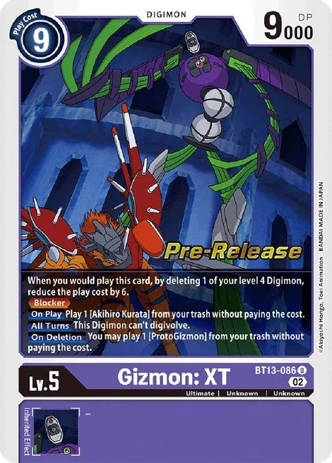 Gizmon: XT (BT13-086)